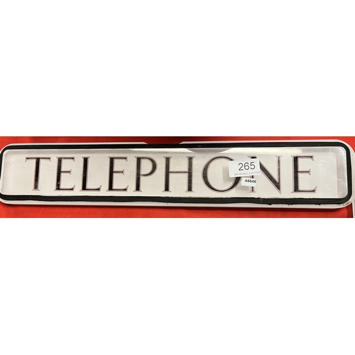 265 - 'TELEPHONE' BOOTH SIGN