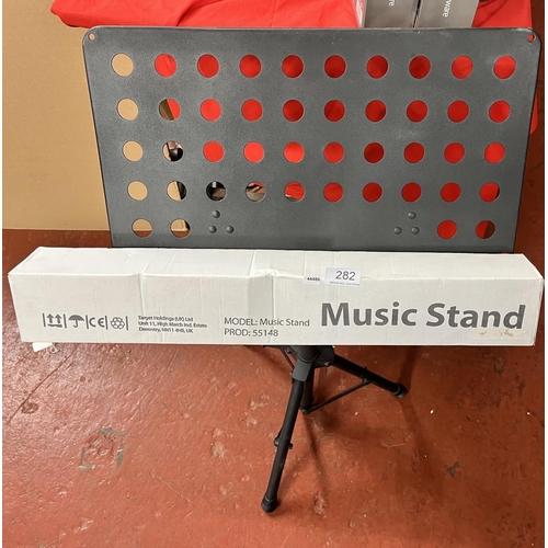 282 - BOXED & UNBOXED MUSIC STANDS