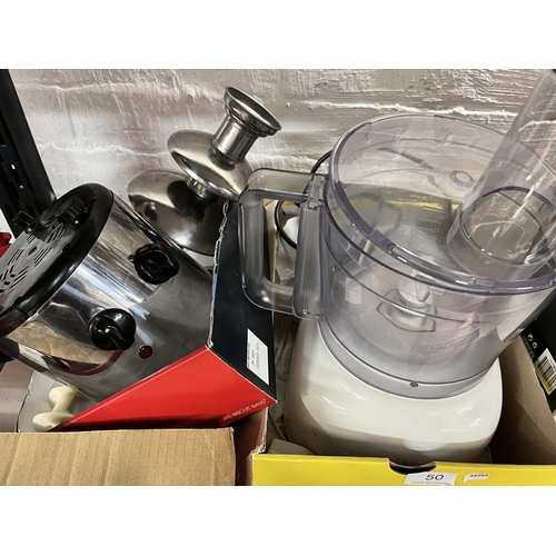 50 - FOOD BLENDER & ACCESSORIES & CHOCOLATE FOUNTAIN (W/O)