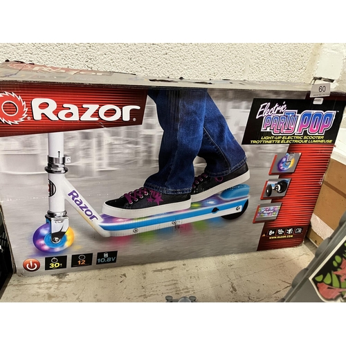 60 - BOXED RAZOR TEKNO ELECTRIC SCOOTER(A/F)