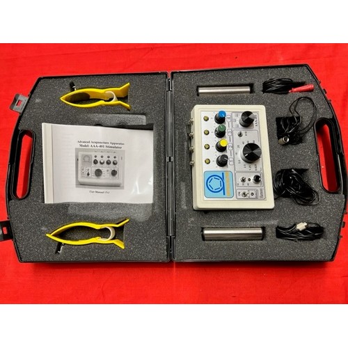 279 - CASED ADVANCED ACUPUNCTURE APPARATUS (AAA-401 STIMULATOR) (A/F)