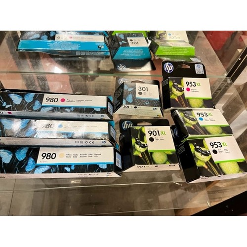 286 - 8 BOXED HP INK CARTRIDGES (A/F)