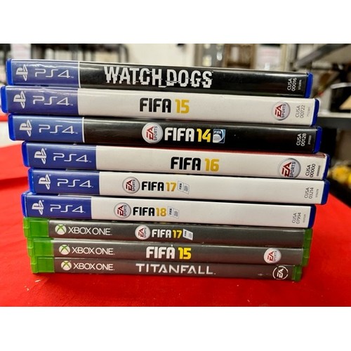 293 - 9 PS4 & XBOX ONE GAMES (A/F)