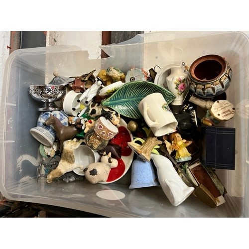 58 - BOX OF ASSORTED POTTERY