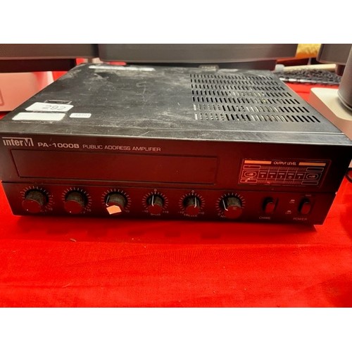 292 - INTERM PA-1000B PUBLIC ADDRESS AMPLIFIER (A/F)