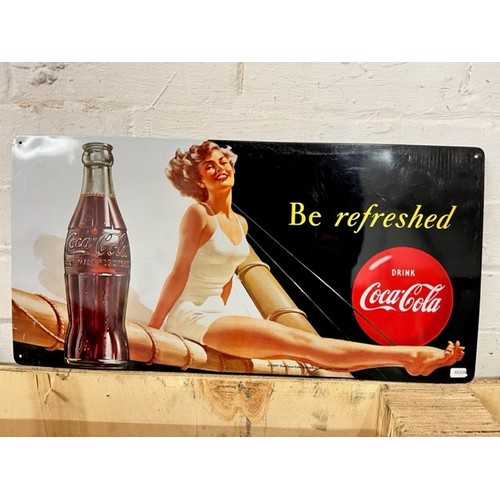 10 - METAL COCA-COLA SIGN