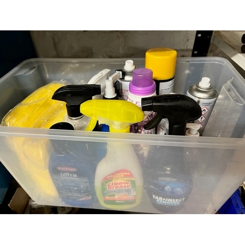 95 - BOX OF CAR CLEANING PRODUCTS