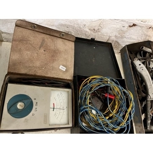 85 - CASED MEGGER TESTER & METAL CASED TESTER