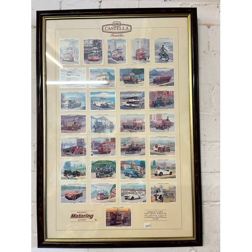 10 - FRAMED MOTORING CIGARETTE CARDS