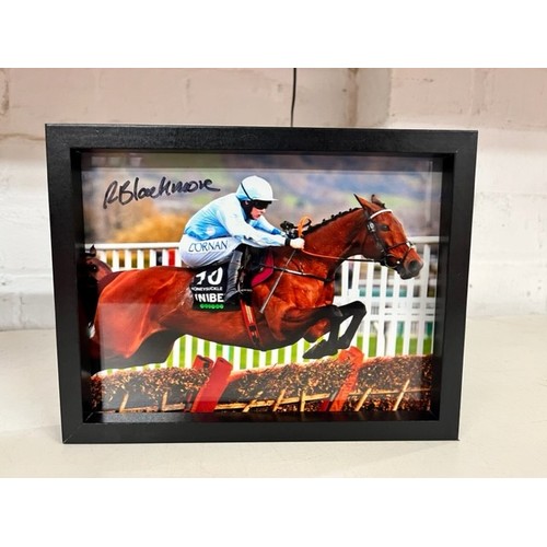 16 - FRAMED & SIGNED RACHAEL BLACKMORE ON HONEYSUCKLE WINNING THE CHAMPION HURDLE 2022 PHOTO PRINT