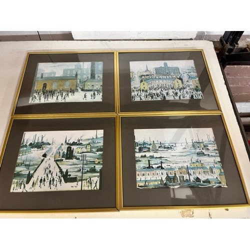 20 - 4 SMALL FRAMED LOWRY PRINTS