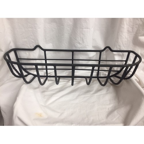 22 - SMALL CAST IRON 'HAY RACK' PLANTER