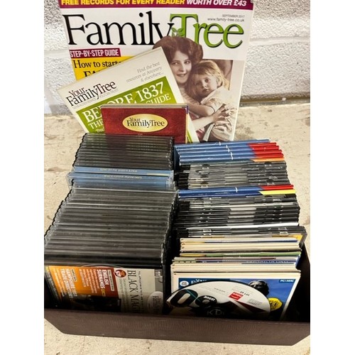 49 - BOX OF 75 FIND YOUR FAMILY TREE CD'S (GWO)