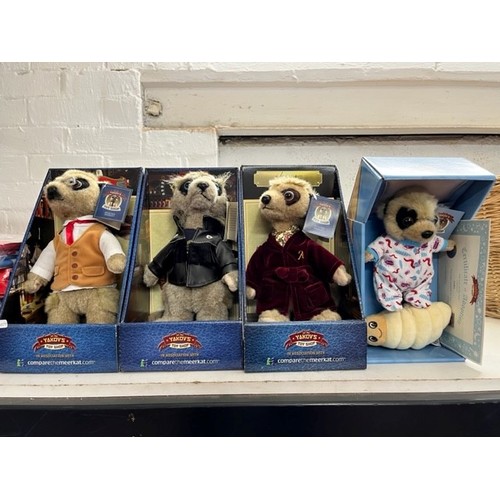 50 - 4 BOXED MEERKAT COLLECTABLES(with COA)