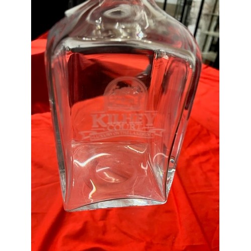 202 - CRYSTAL GLASS 'KILHEY COURT' ETCHED DECANTER