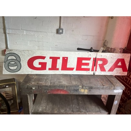 1 - VINTAGE GILERA SIGN