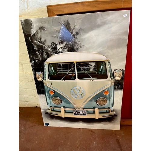 9 - UNFRAMED VW CAMPERVAN PRINT