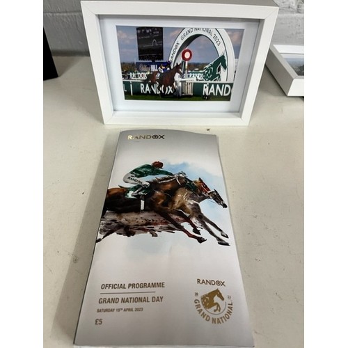 16 - FRAMED GRAND NATIONAL WINNER 2023 'CORACH RAMBLER' & OFFICIAN RANDOX GRAND NATIONAL DAY PROGRAMME