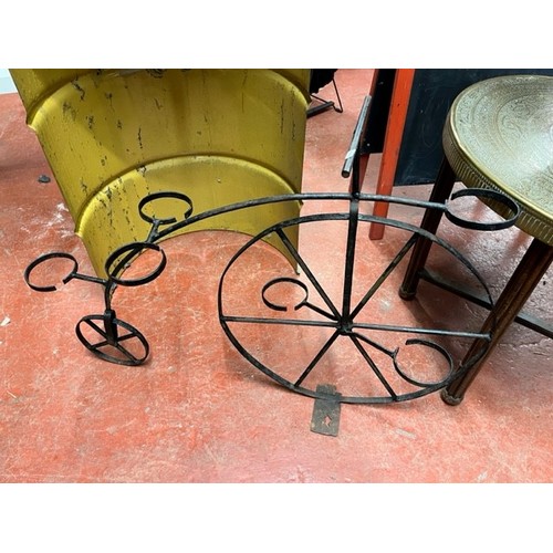 19 - CAST IRON GARDEN 'BICYCLE' PLANTER