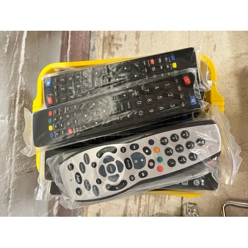 42 - BASKET OF 22 TV REMOTE CONTROLS INCL SKY