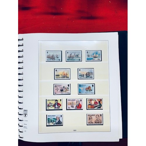 173 - FOLDER OF ISLE OF MAN STAMPS