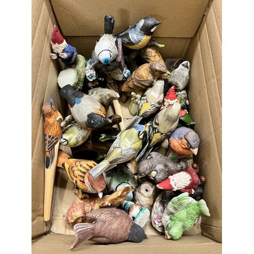 98 - BOX OF BIRD FIGURES