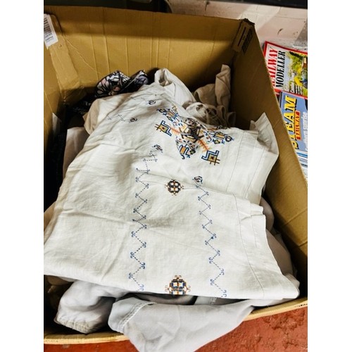 103 - LARGE BOX OF LINEN