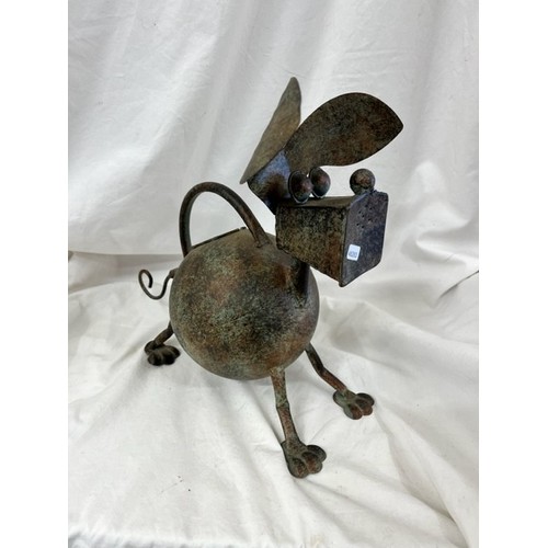 243 - METAL 'DOG ' WATERING CAN