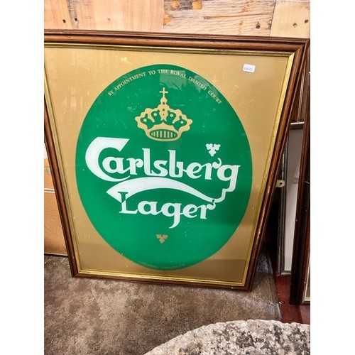 18 - FRAMED CARLSBERG SIGN