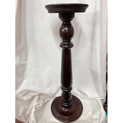 35 - WOODEN PEDESTAL STAND