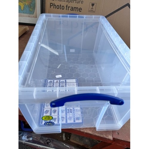 50 - 64L PLASTIC LIDDED STORAGE BOX (NEW)