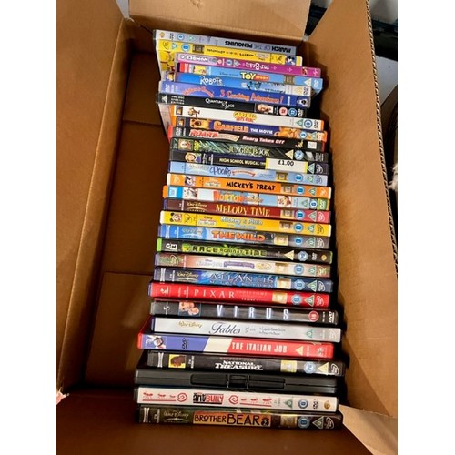 114 - BOX OF CHILDREN'S DVD'S