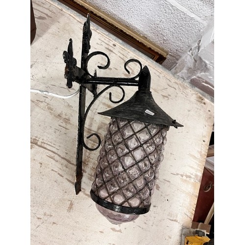 157 - OUTDOOR 'PINEAPPLE' WALL LIGHT