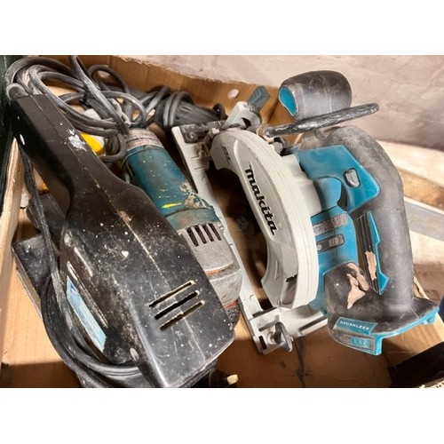 163 - BOX OF POWER TOOLS(A/F)