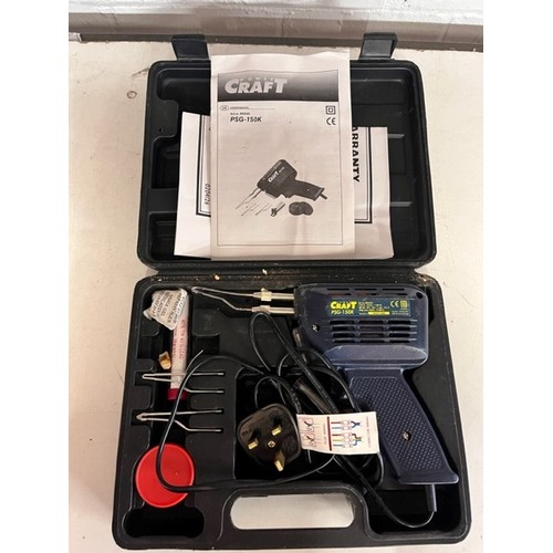 168 - CASED POWER CRAFT - PSG-150K - SOLDERING GUN SET(GWO)