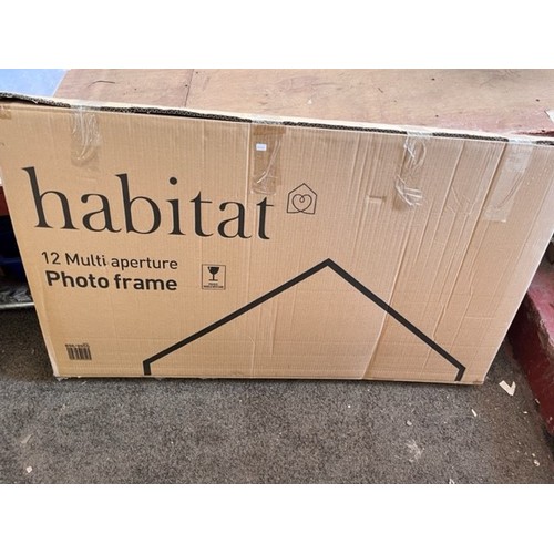 10 - BOXED HABITAT 12 MULTI APERATURE PHOTO FRAME (NEW)