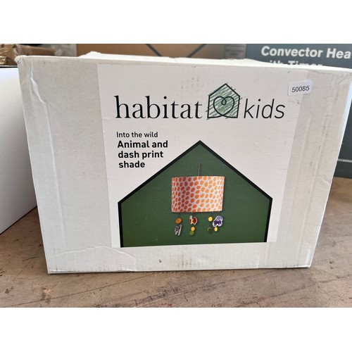 7 - BOXED HABITAT KIDS ANIMAL & DASH PRINT SHADE(NEW)