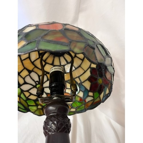 197 - TIFFANY STYLE TABLE LAMP(A/F)