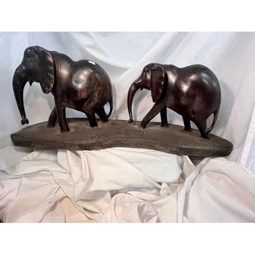 224 - 'ELEPHANTS' ON PLINTH(RESERVE £20)