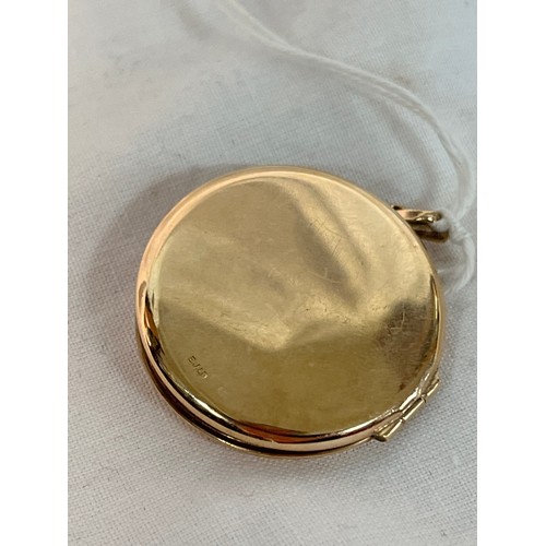 184 - 9ct GOLD LOCKET(6gms)