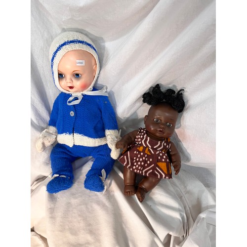 194 - KADOR DOLL & A BLACK DOLL(MARKED J. BERNR)