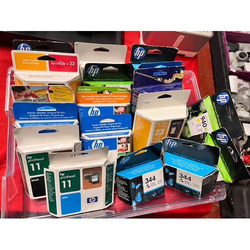 304 - TRAY OF HP INK CARTRIDGES