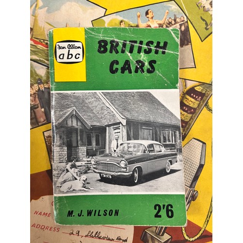 74 - CAR SCRAPBOOK & SMALL BRITISH CAR BOOK