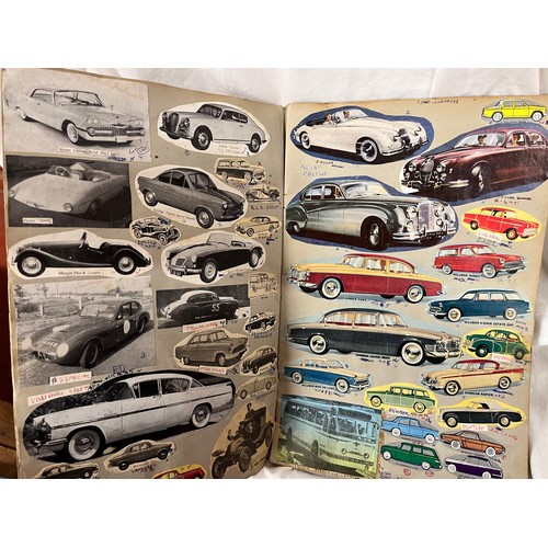 74 - CAR SCRAPBOOK & SMALL BRITISH CAR BOOK