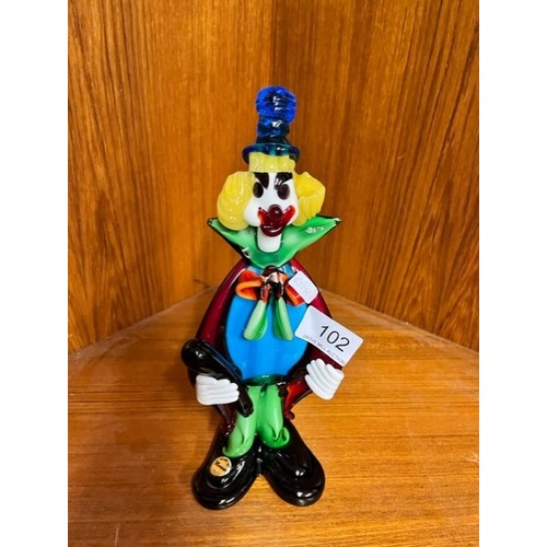 102 - MURANO GLASS CLOWN FIGURE