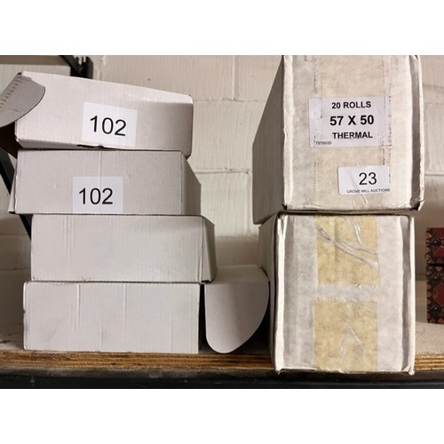 23 - 6 BOXES OF THERMAL ROLLS