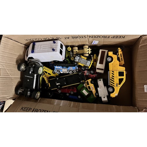 71 - BOX OF PLAYWORN VEHICLES