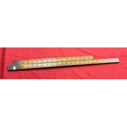 114 - VINTAGE FOLDING RULER