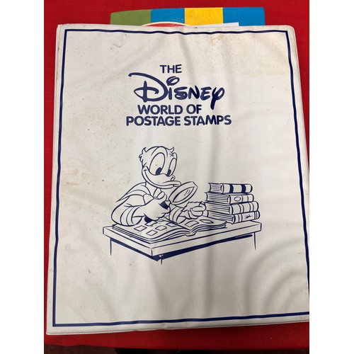 155 - DISNEY STAMP ALBUM & STAMPS