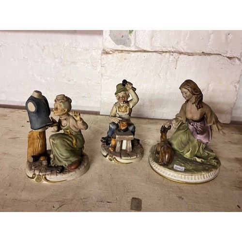 188 - 3 POTTERY FIGURES